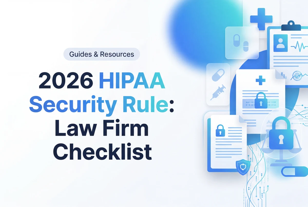2026 HIPAA Security Rule: Law Firm Checklist